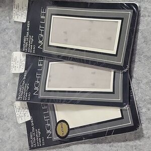 Vintage Night Life Textured Ultra Sheer Knee Highs NIP